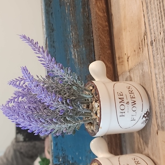 Artificial potted plants, set of 2 - Picture 3 of 8